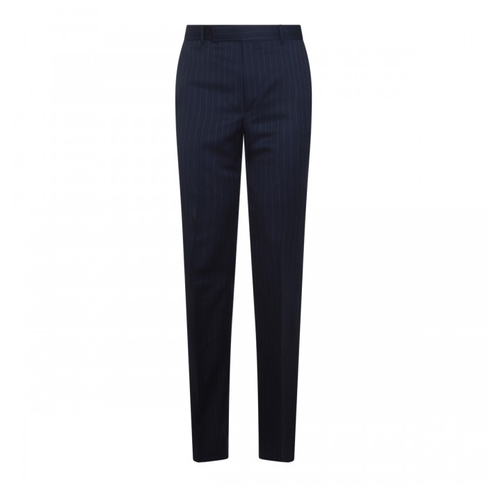 BLUE WOOL PANTS