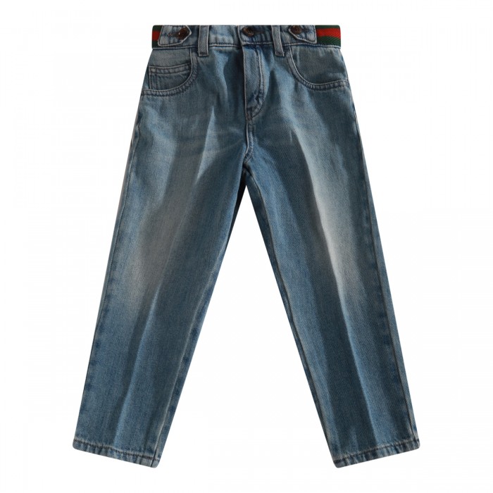 BLUE DENIM COTTON JEANS