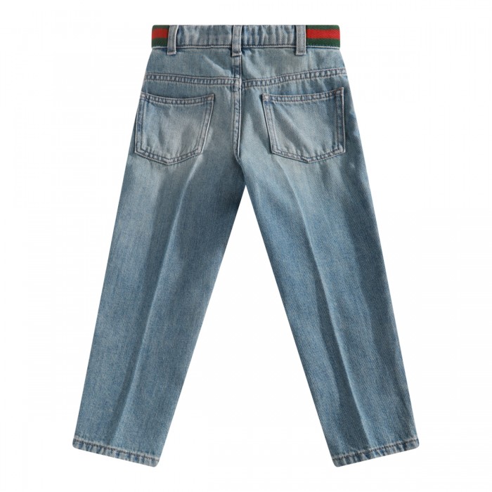 BLUE DENIM COTTON JEANS 2