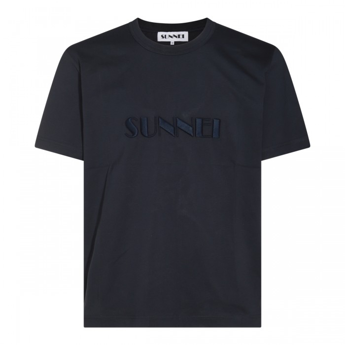 DARK BLUE COTTON T-SHIRT