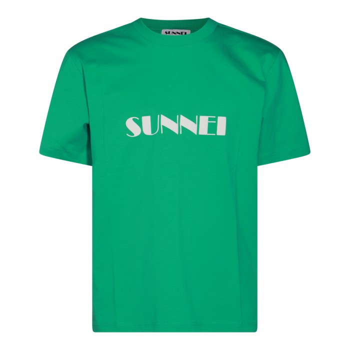 GREEN COTTON T-SHIRT