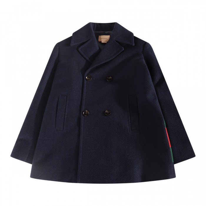 BLUE WOOL COAT