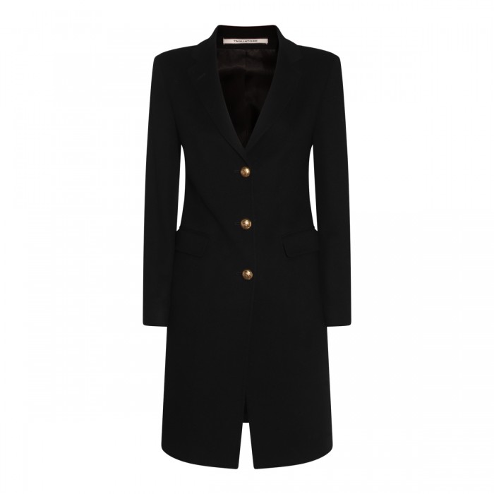 BLACK WOOL COAT