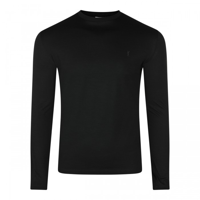 BLACK WOOL KNITWEAR