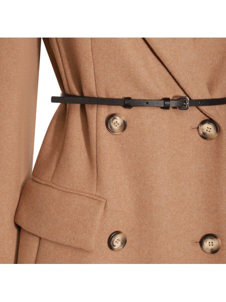 BEIGE WOOL GHIA COAT