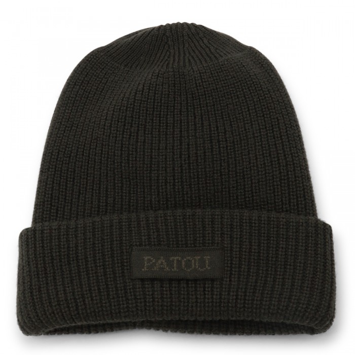 DARK GREEN WOOL HAT