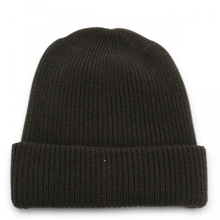 DARK GREEN WOOL HAT 2