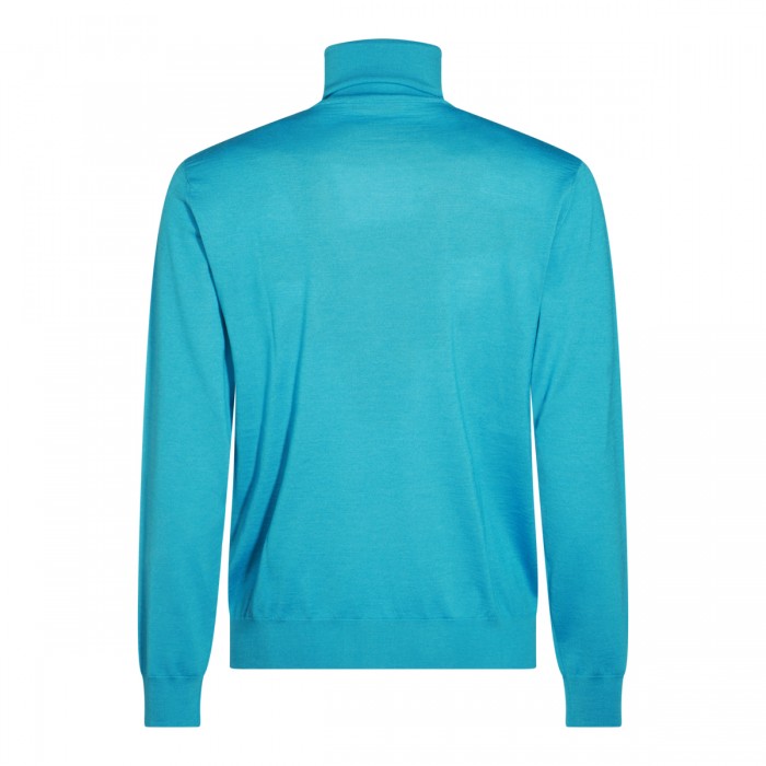 BLUE  WOOL KNITWEAR 2