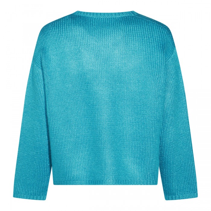 SKY BLUE SILK SWEATER 2