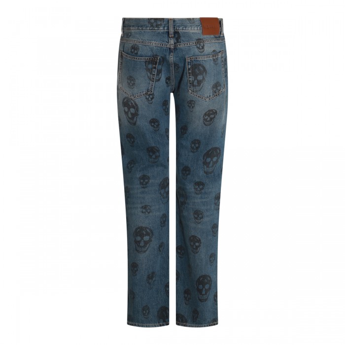 BLUE COTTON DENIM JEANS 2