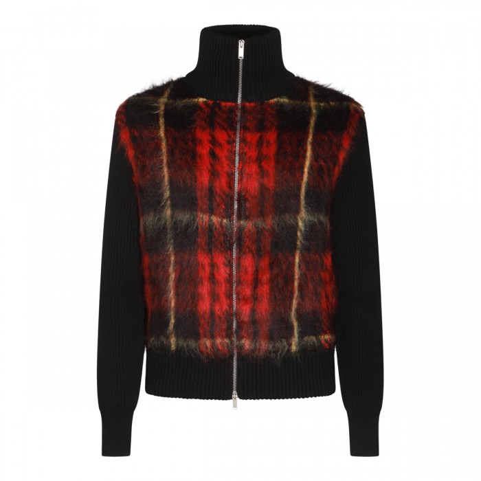 BLACK AND RED KNITWEAR