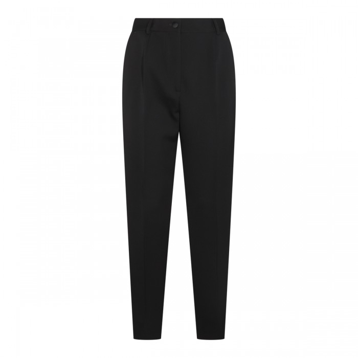 BLACK WOOL PANTS