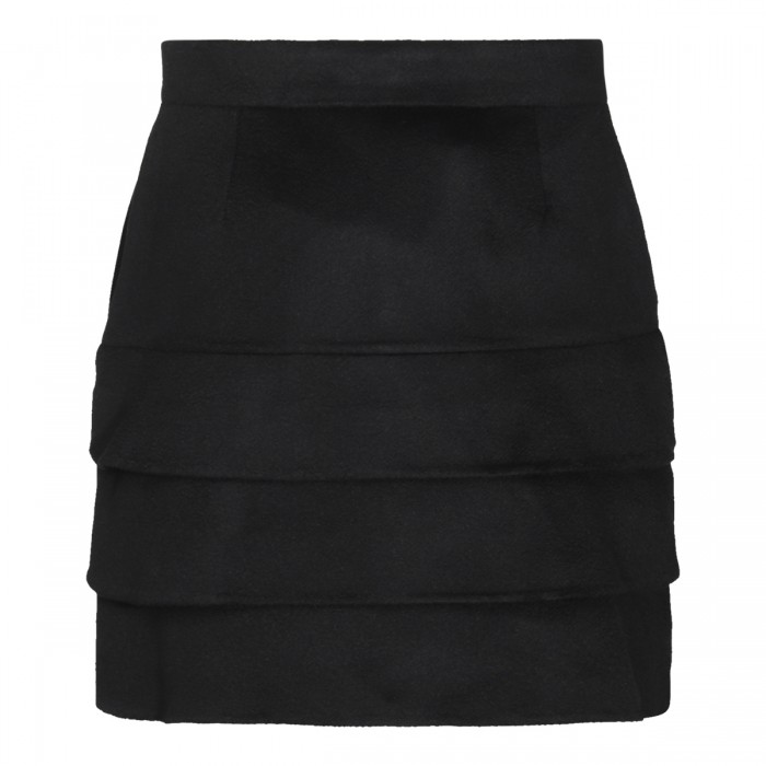 BLACK WOOL SKIRT 2