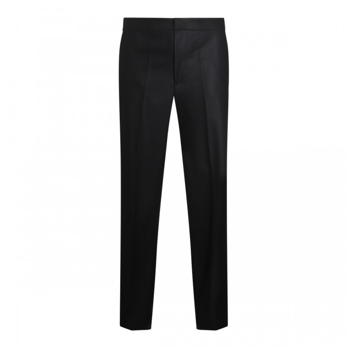 BLACK WOOL PANTS
