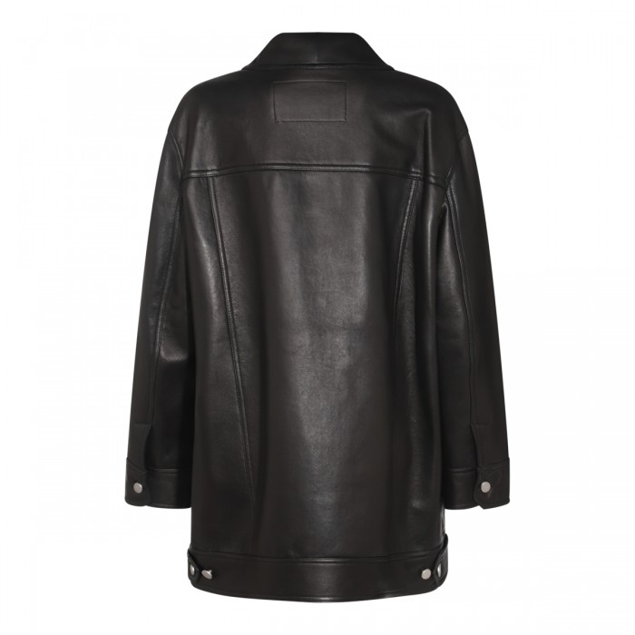 BLACK LEATHER GIRINO JACKET 2
