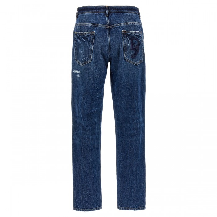 BLUE COTTON DENIM JEANS 2