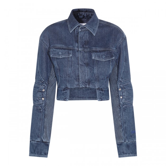 DARK BLUE COTTON DENIM JACKET