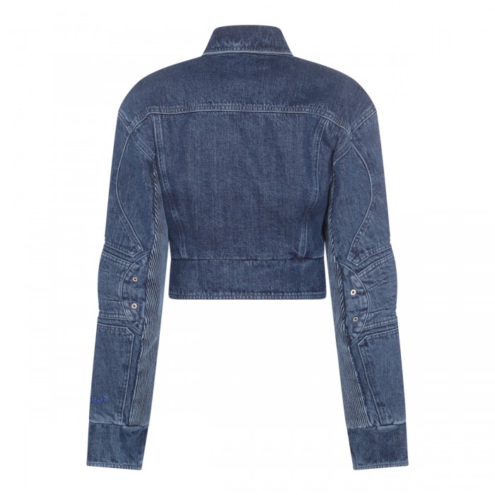 DARK BLUE COTTON DENIM JACKET 2