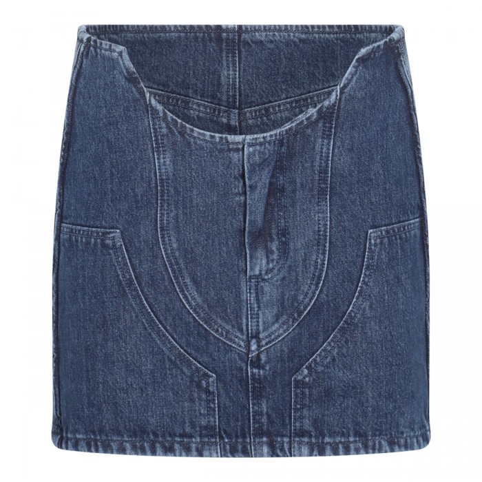 DARK BLUE COTTON BLEND...