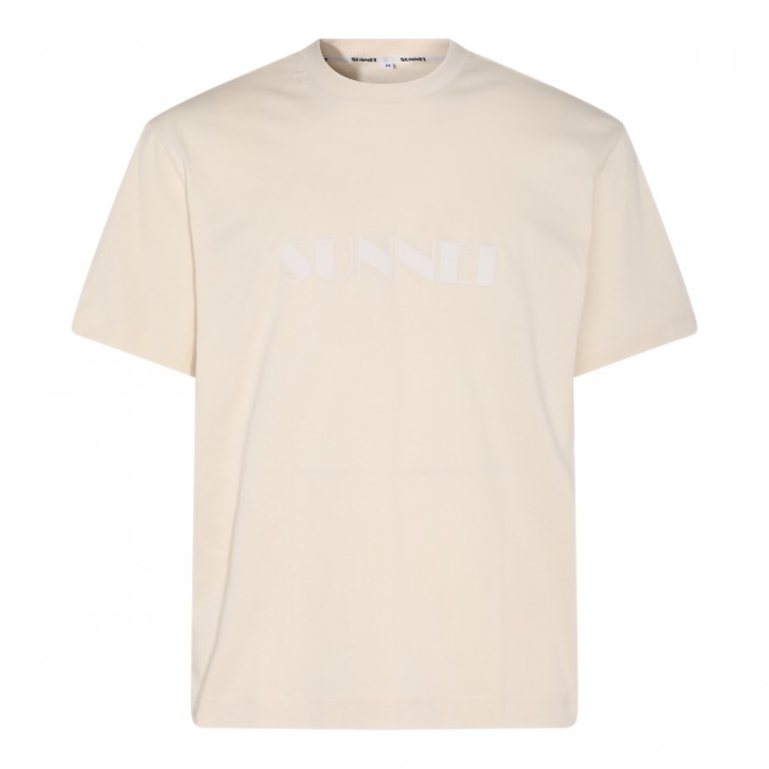 LIGHT BEIGE COTTON T-SHIRT