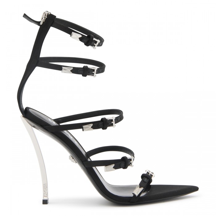 BLACK LEATHER PIN-POINT...