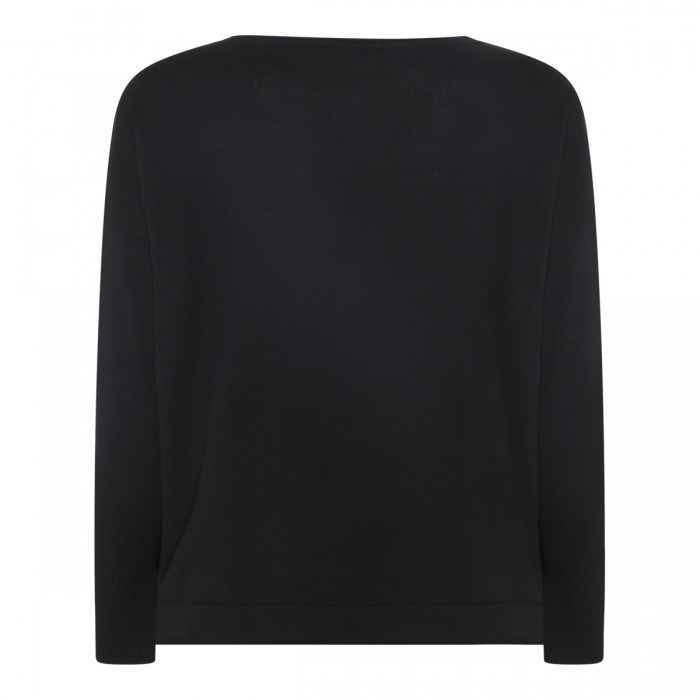 BLACK COTTON SWEATER 2