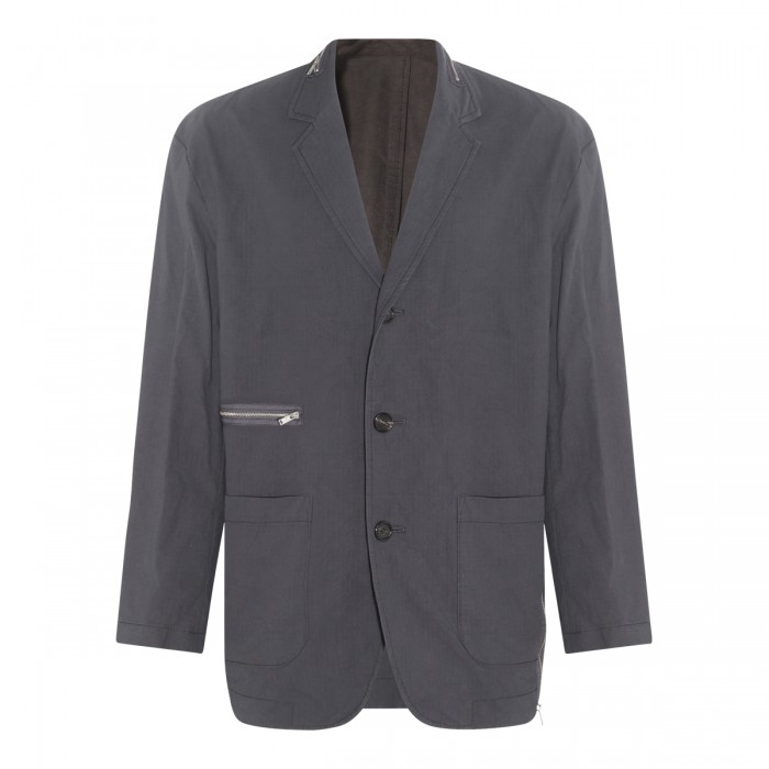 DARK GREY COTTON BLAZER