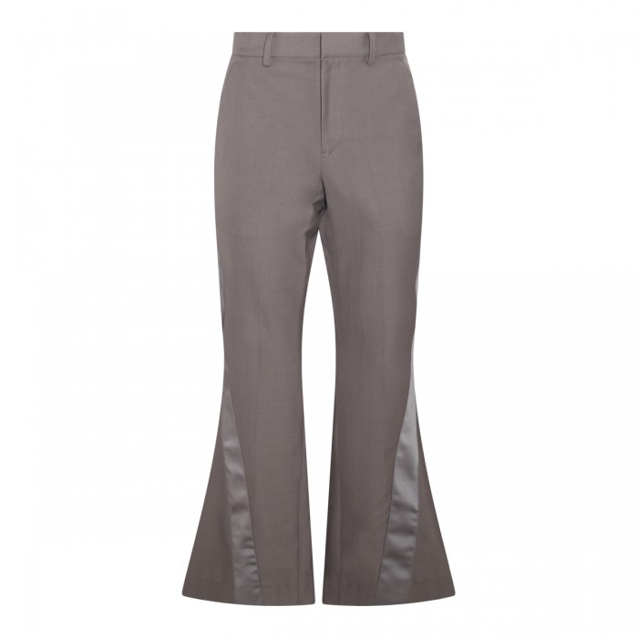 BROWN WOO BLEND FLARED PANTS