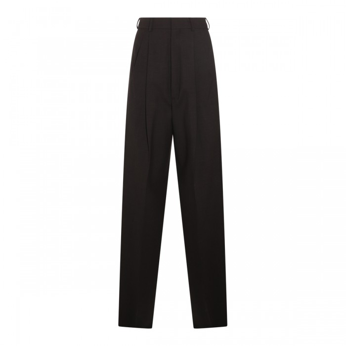 DARK BROWN VIRGIN WOOL...