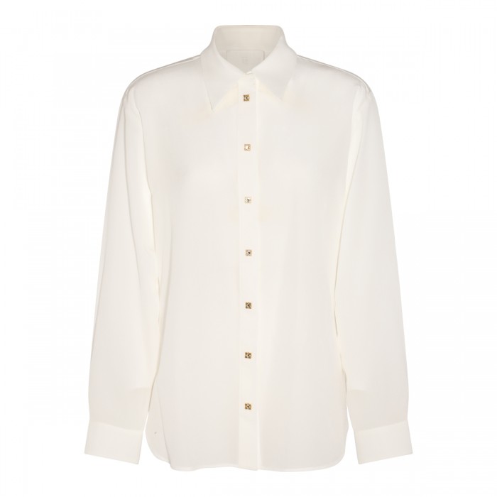 OFF-WHITE SILK SHIRT 