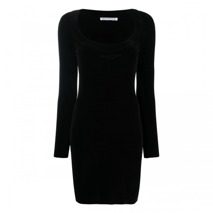 BLACK COTTON BLEND LOGO...