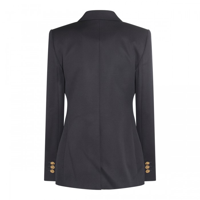 NAVY WOOL AND MOHAIR BLAZER 2