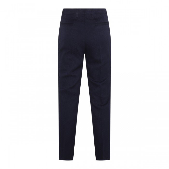 BLUE COTTON STRETCH PANTS  2