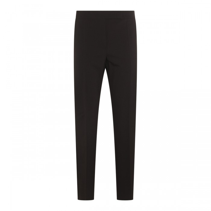 BLACK VIRGIN WOOL RINO PANTS