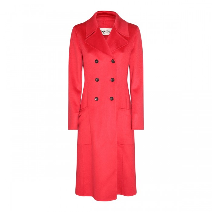 WATERMELON CASHMERE LONG COAT