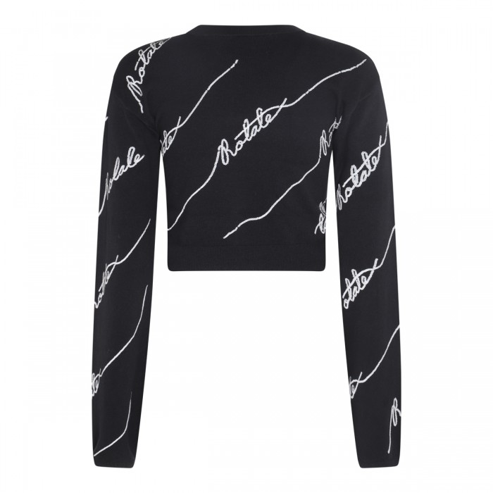 BLACK COTTON AND WOOL BLEND... 2