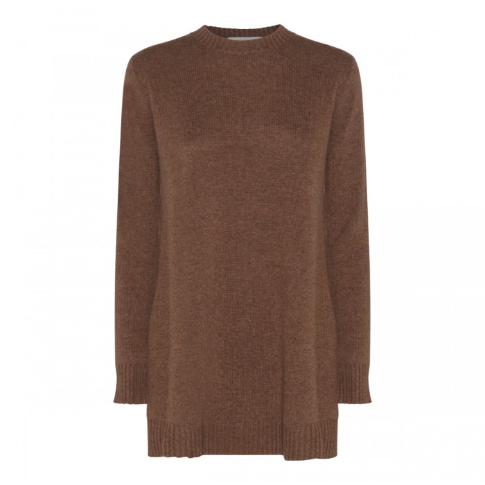 BROWN CASHMERE SELINA SWEATER