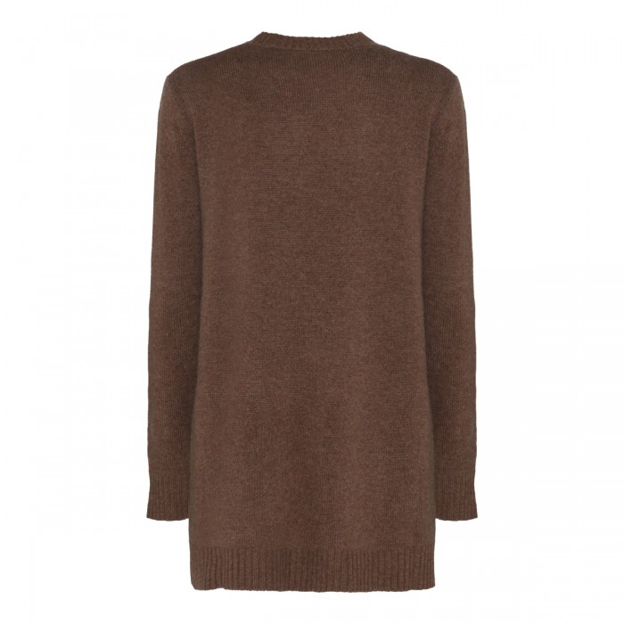 BROWN CASHMERE SELINA SWEATER 2
