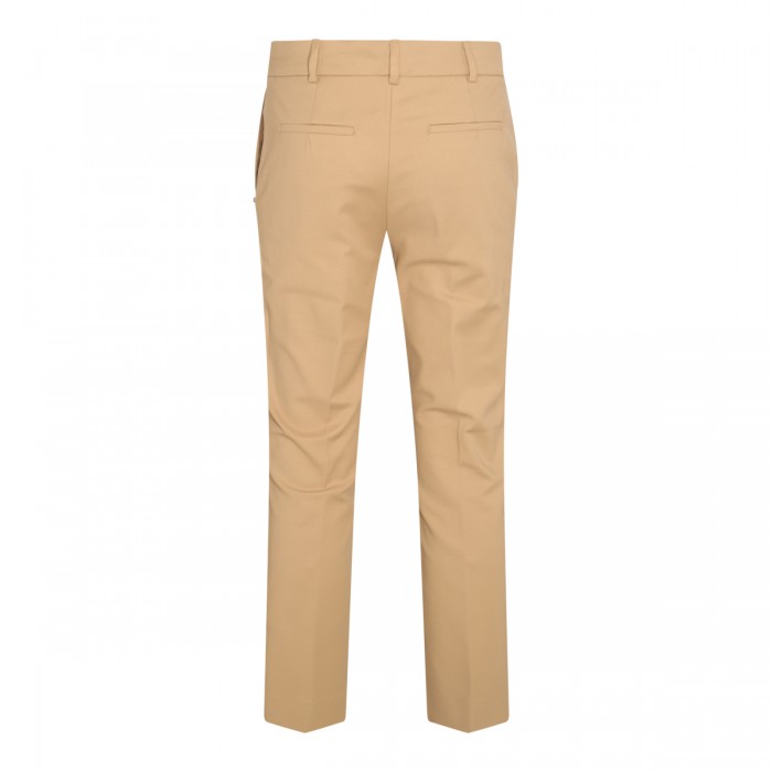 BEIGE OCTTON BLEND STRETCH... 2