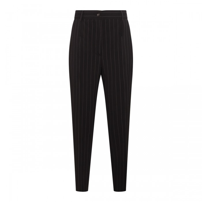BLACK WOOL PANTS