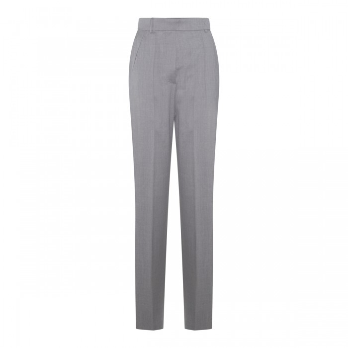 GREY VIRGIN WOOL PANTS