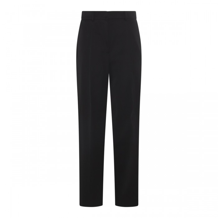 BLACK WOOL PANTS
