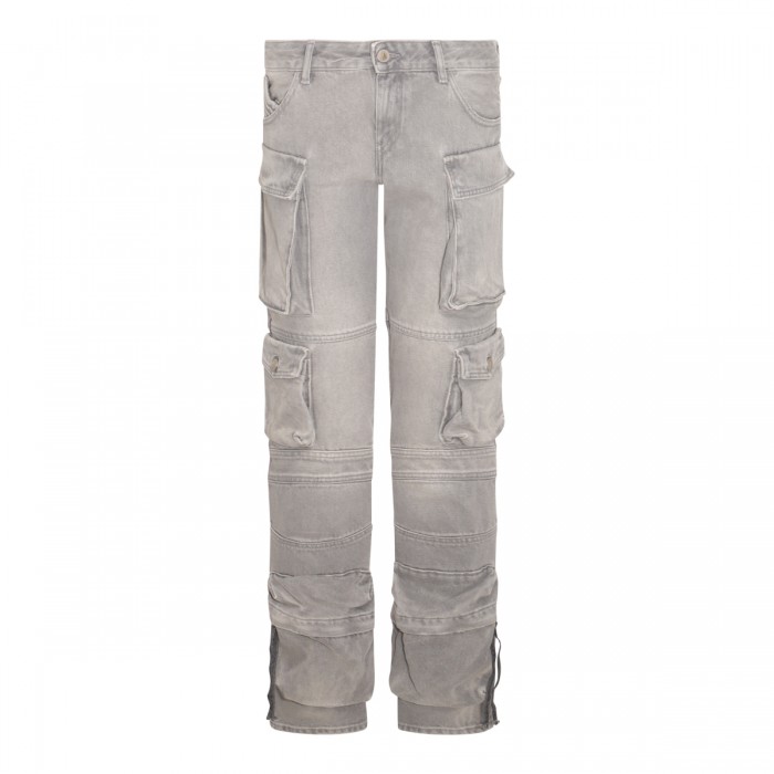 GREY COTTON ESSIE CARGO JEANS