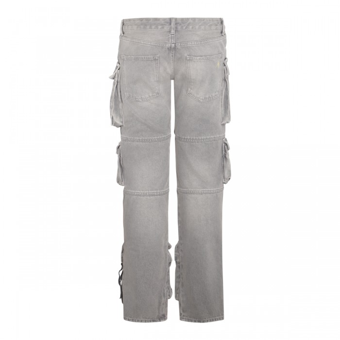 GREY COTTON ESSIE CARGO JEANS 2