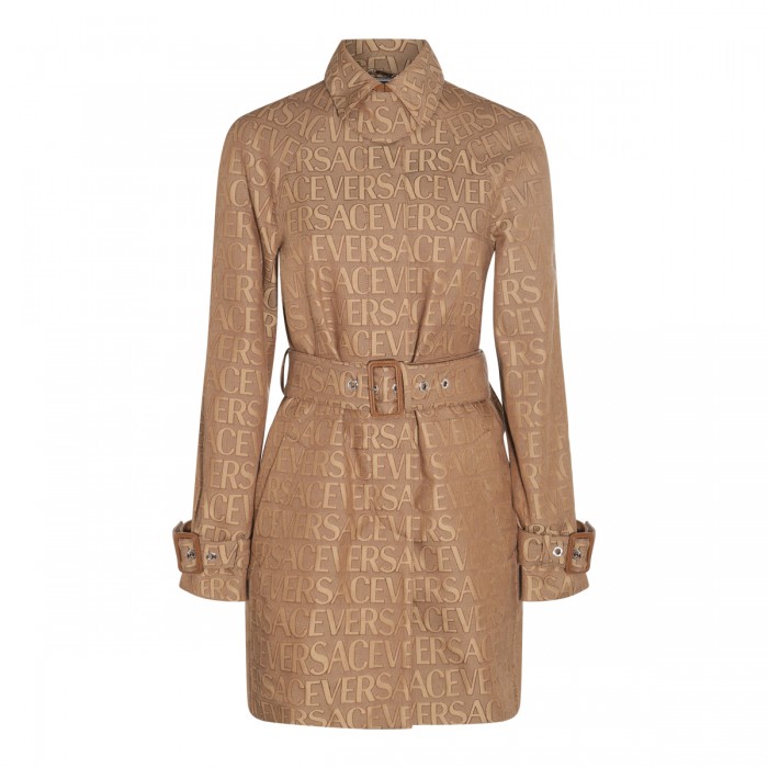 LIGHT BROWN COTTON BLEND...