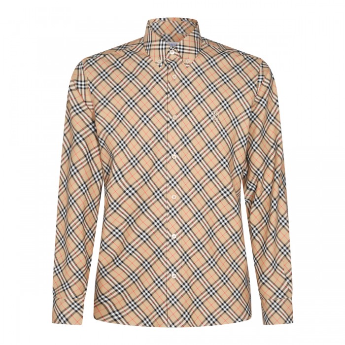 BEIGE COTTON SHIRT
