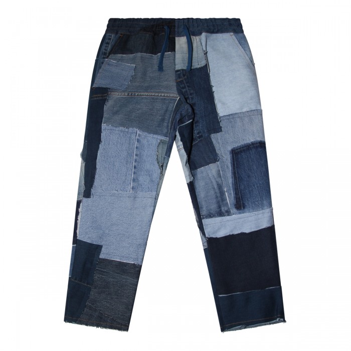 DENIM PATCHWORK JOGGINGS...