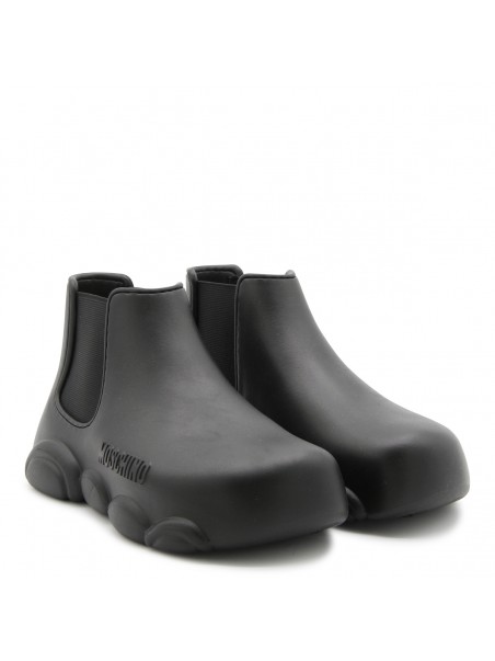 【関税込み】Moschino ブラック Gummy Bear スリッパ BLACK RUBBER GUMMY BOOTS
