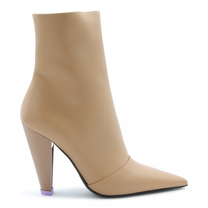 CARAMEL LEATHER DEB BOOTS