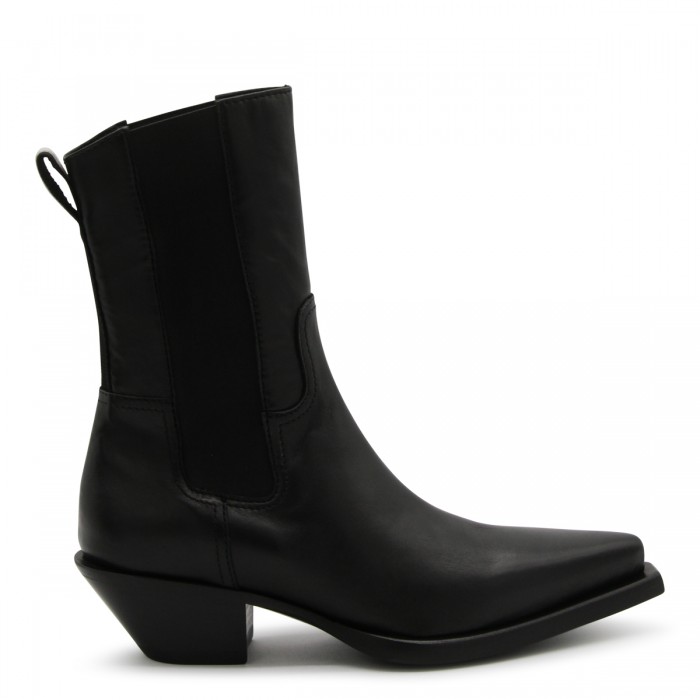 BLACK LEATHER TEXAS CHITE...